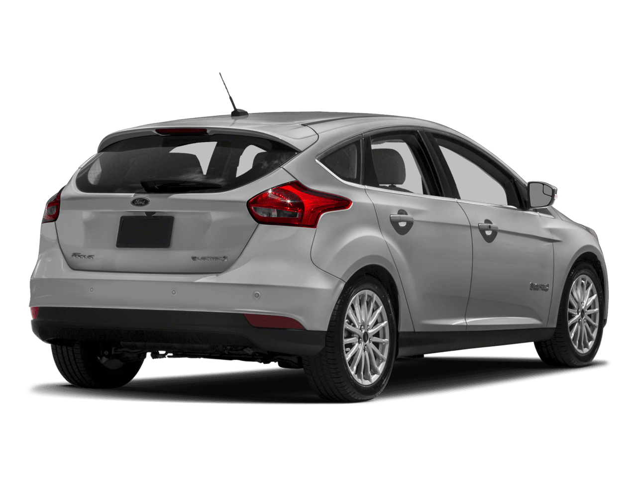 2018 Ford Focus Electric Hatch - Rear 3/4, facing to the right