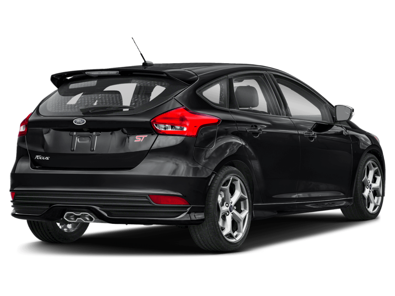 2018 Ford Focus ST Hatch - Rear 3/4, facing to the right