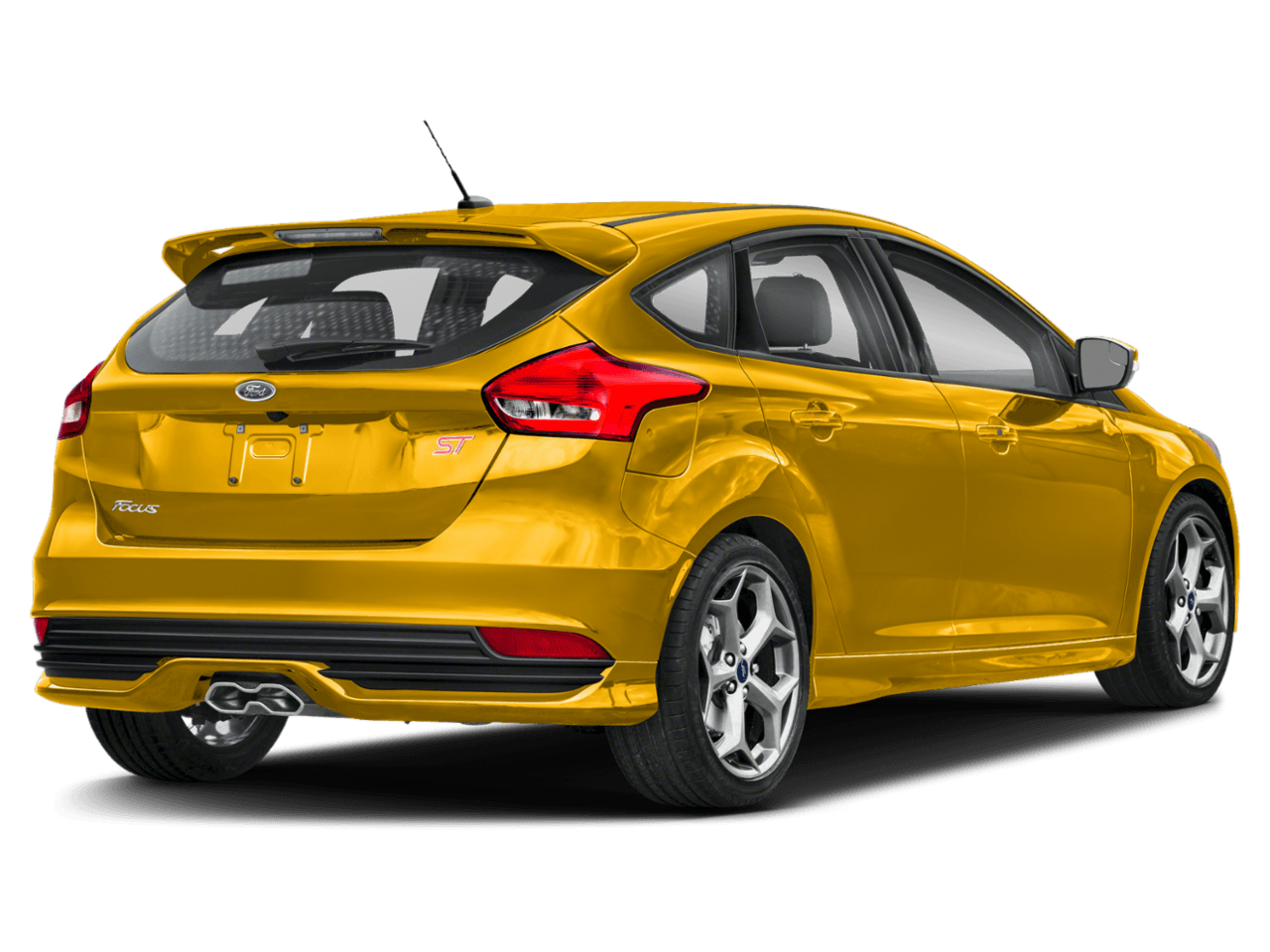 2018 Ford Focus ST Hatch - Rear 3/4, facing to the right