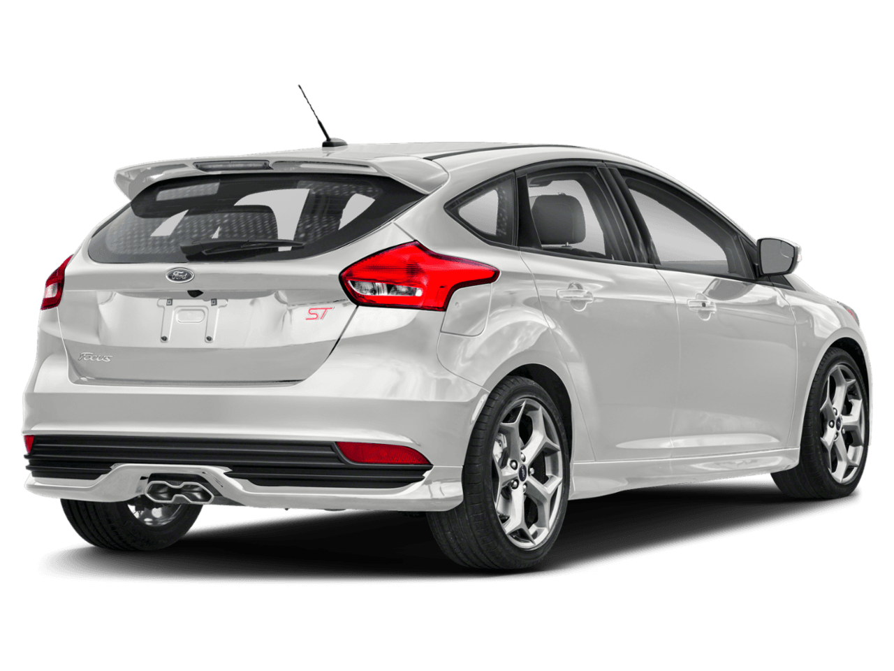 2018 Ford Focus ST Hatch - Rear 3/4, facing to the right