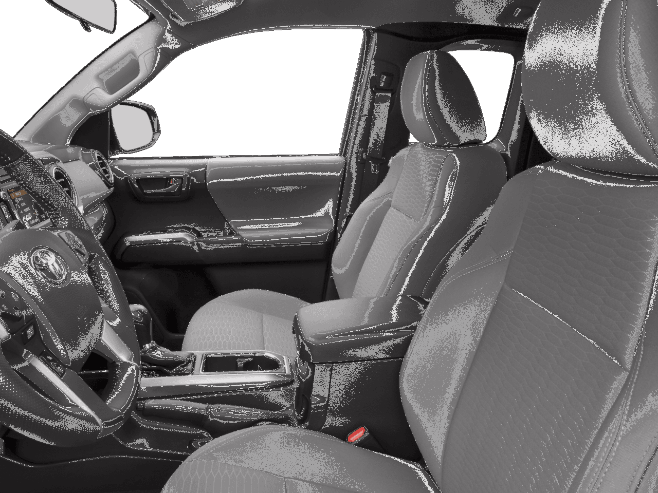 2018 Toyota Tacoma SR5 - Interior Driver's Side with Door Open, Front Seat Feature