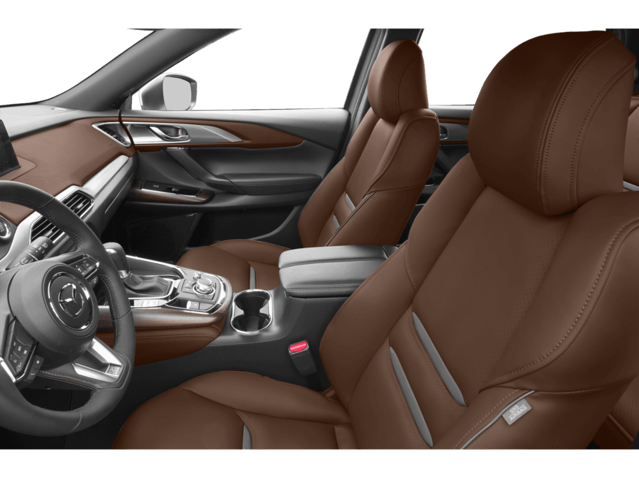 2018 Mazda CX-9 Signature - Interior Driver's Side with Door Open, Front Seat Feature