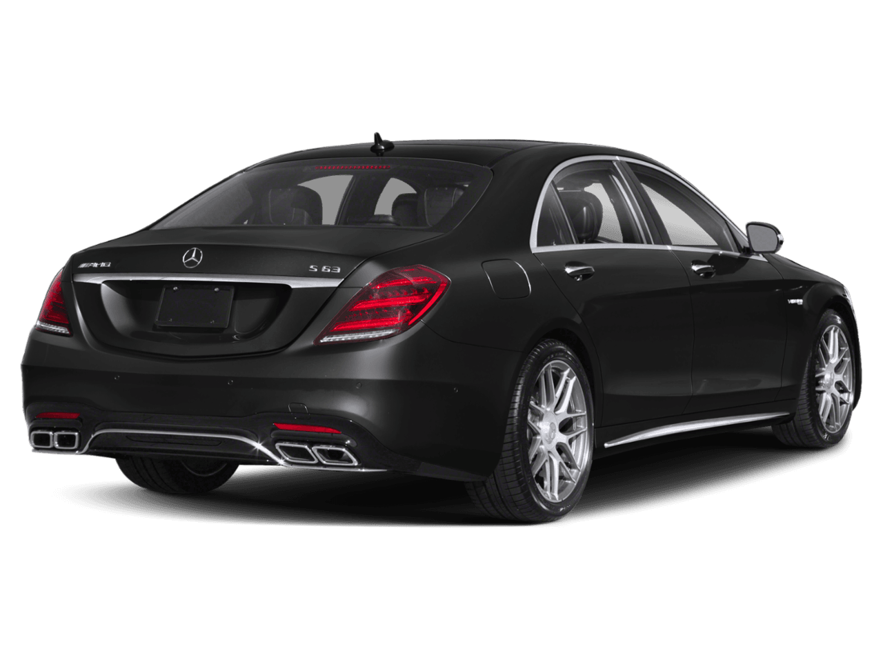 2018 Mercedes-Benz S-Class AMG S 63 - Rear 3/4, facing to the right