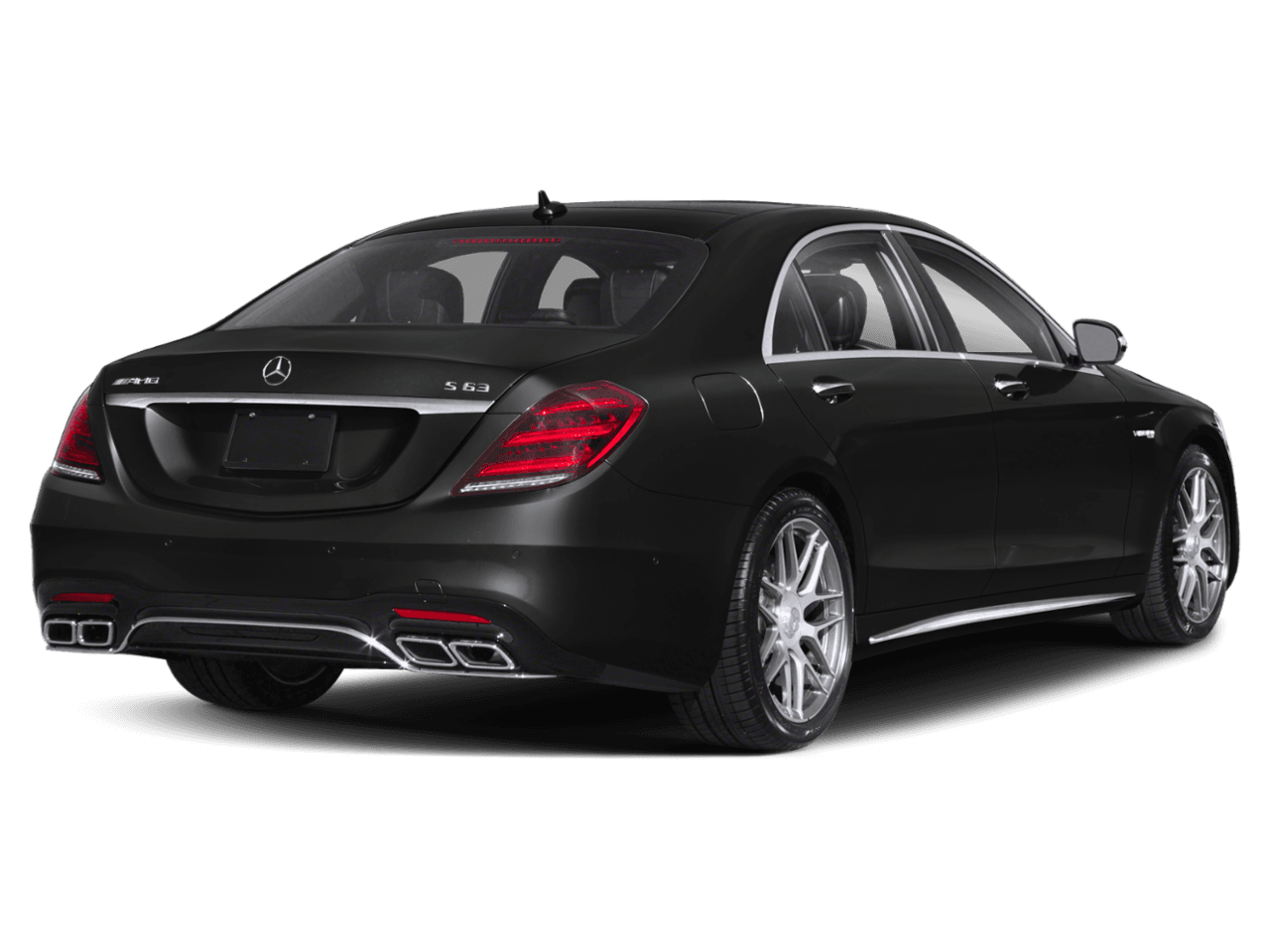 2018 Mercedes-Benz S-Class AMG S 63 - Rear 3/4, facing to the right