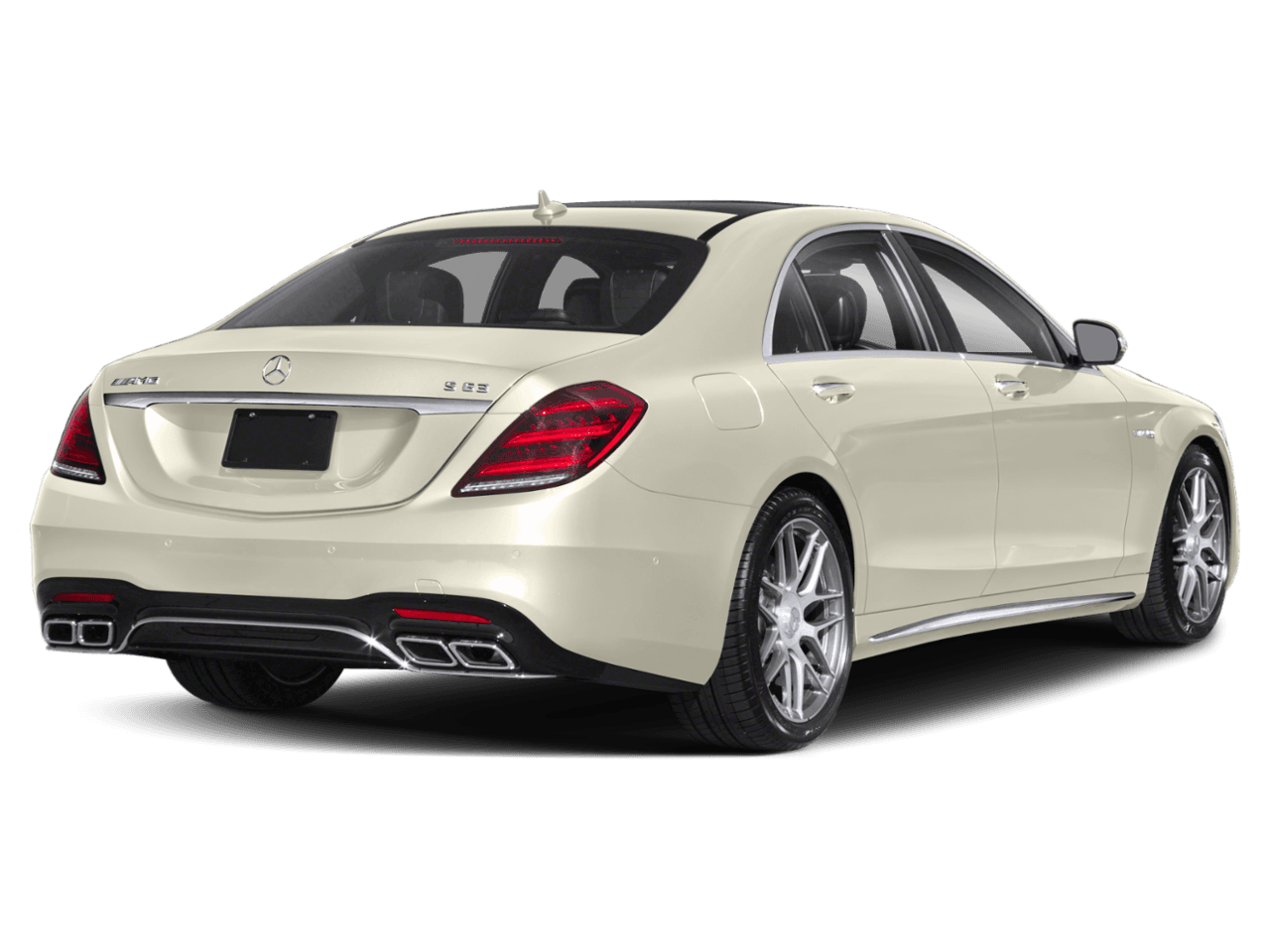 2018 Mercedes-Benz S-Class AMG S 63 - Rear 3/4, facing to the right