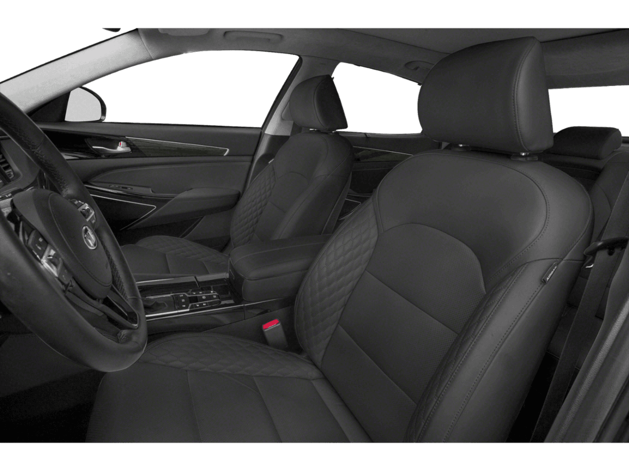 2018 Kia Cadenza Limited - Interior Driver's Side with Door Open, Front Seat Feature