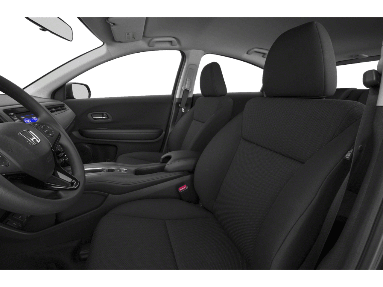 2018 Honda HR-V LX - Interior Driver's Side with Door Open, Front Seat Feature
