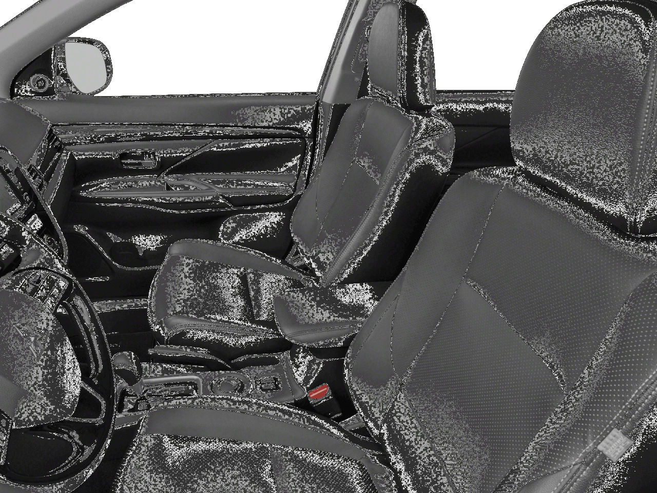 2018 Mitsubishi Outlander LE - Interior Driver's Side with Door Open, Front Seat Feature