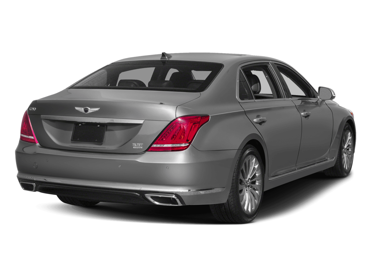 2018 Genesis G90 3.3T Premium - Rear 3/4, facing to the right