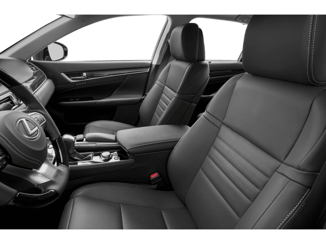 2018 Lexus GS GS 450h - Interior Driver's Side with Door Open, Front Seat Feature