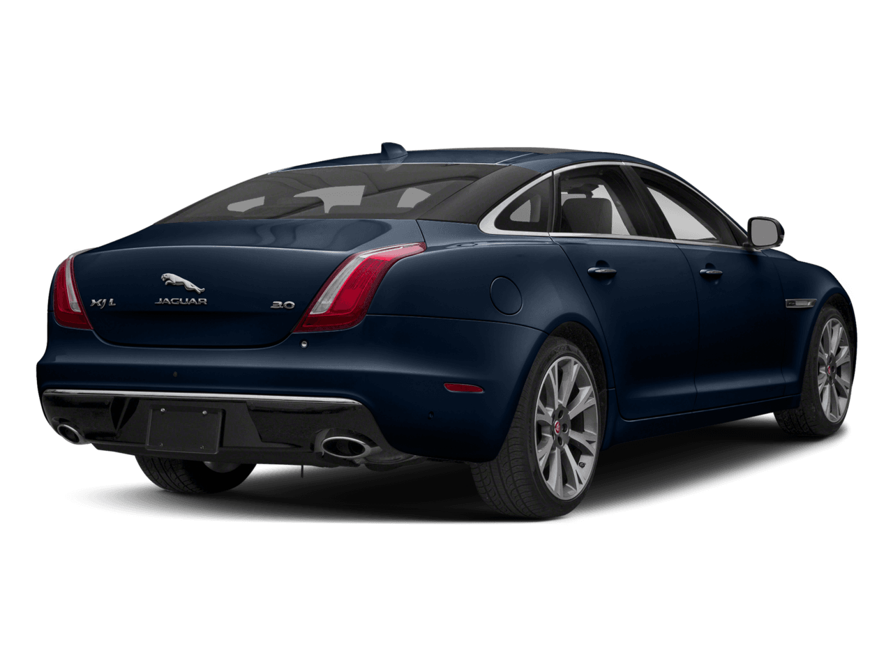 2018 Jaguar XJ XJL Portfolio - Rear 3/4, facing to the right