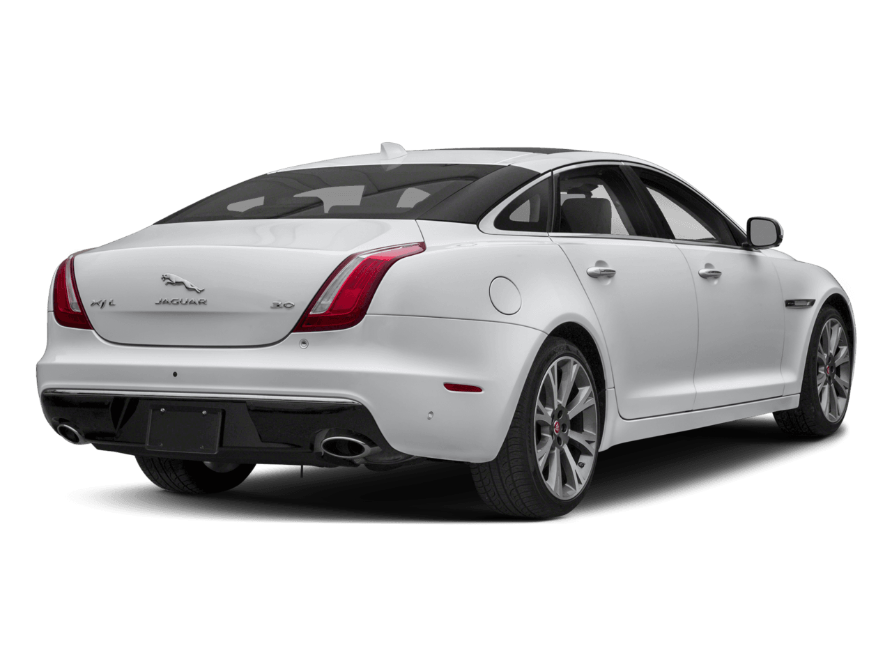 2018 Jaguar XJ XJL Portfolio - Rear 3/4, facing to the right