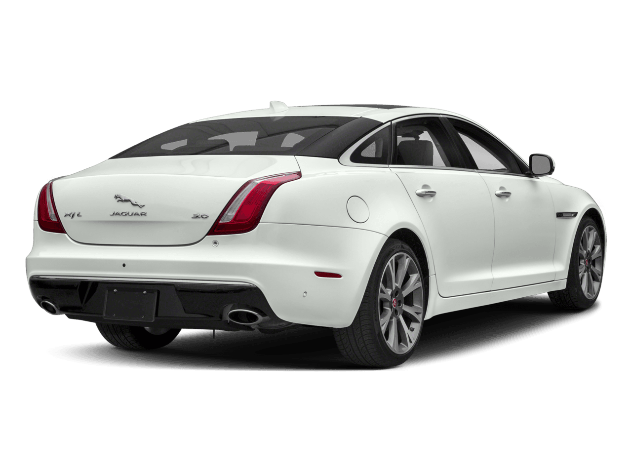 2018 Jaguar XJ XJL Portfolio - Rear 3/4, facing to the right