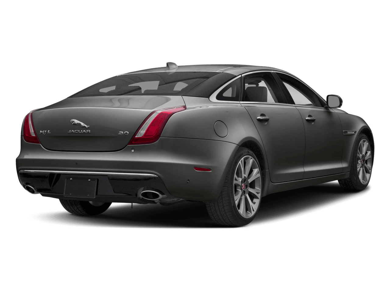2018 Jaguar XJ XJL Portfolio - Rear 3/4, facing to the right