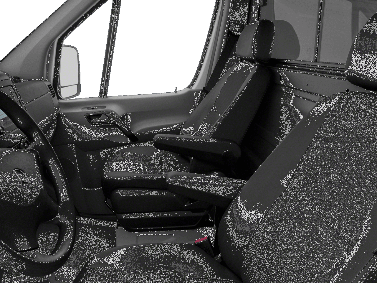 2018 Mercedes-Benz Sprinter Cargo Van  - Interior Driver's Side with Door Open, Front Seat Feature