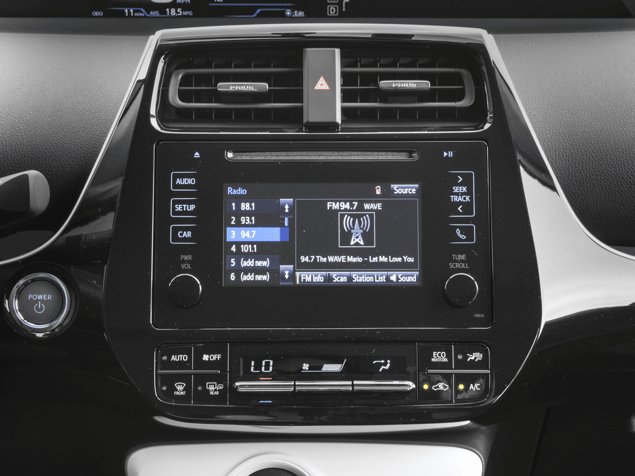 2018 Toyota Prius Two Eco - Interior Stereo System