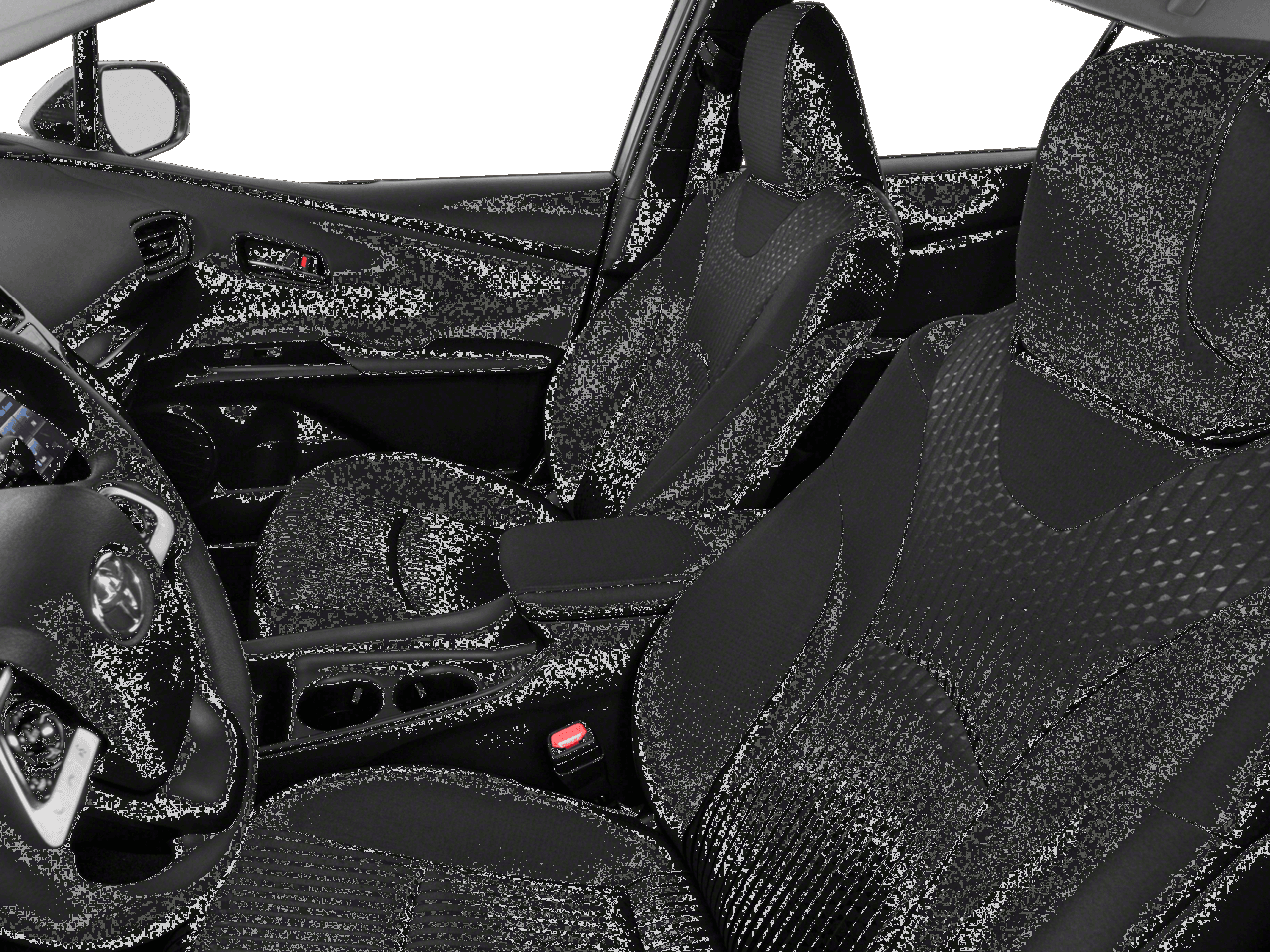 2018 Toyota Prius Four - Interior Driver's Side with Door Open, Front Seat Feature