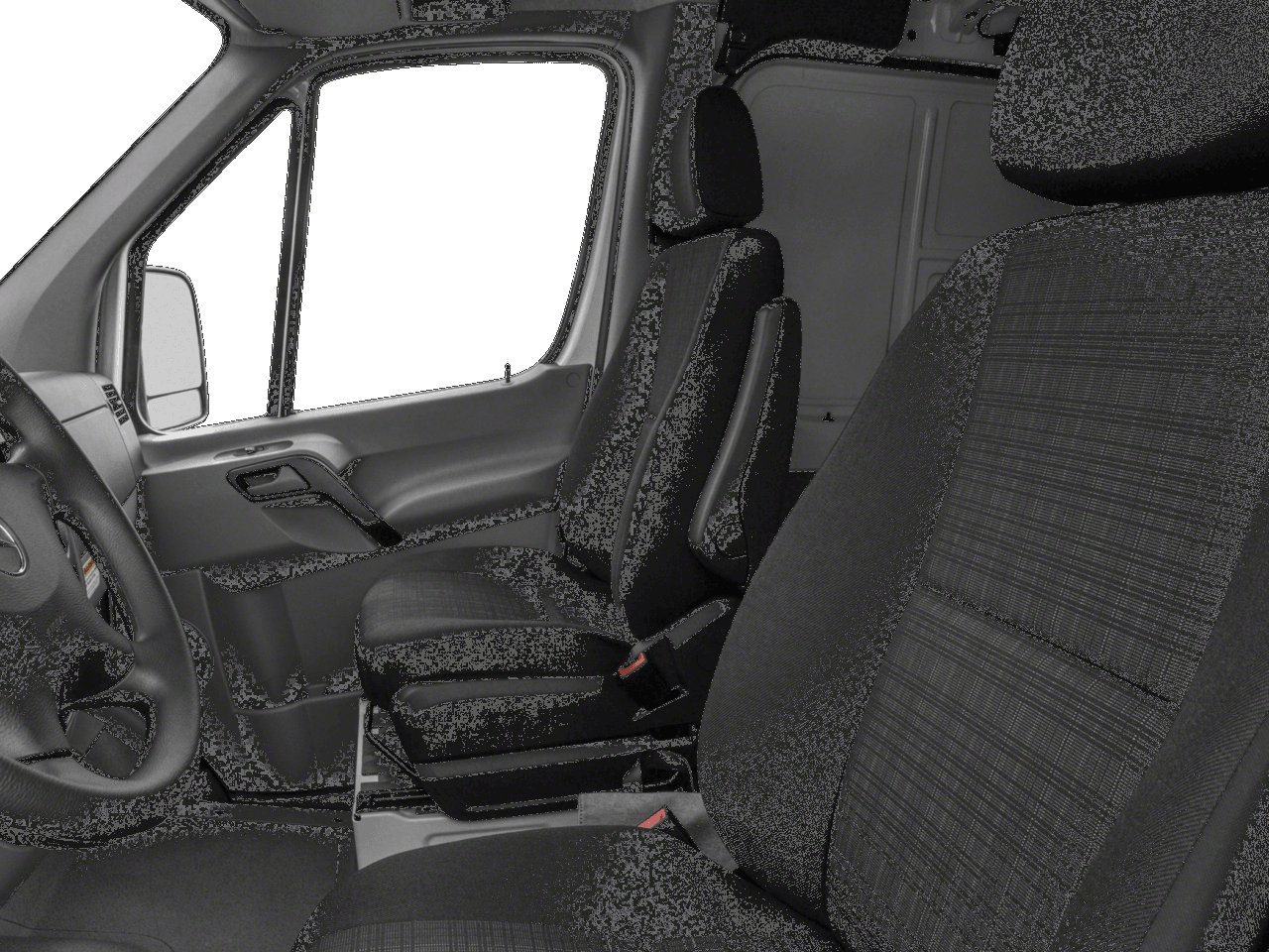 2018 Mercedes-Benz Sprinter Cargo Van Worker - Interior Driver's Side with Door Open, Front Seat Feature