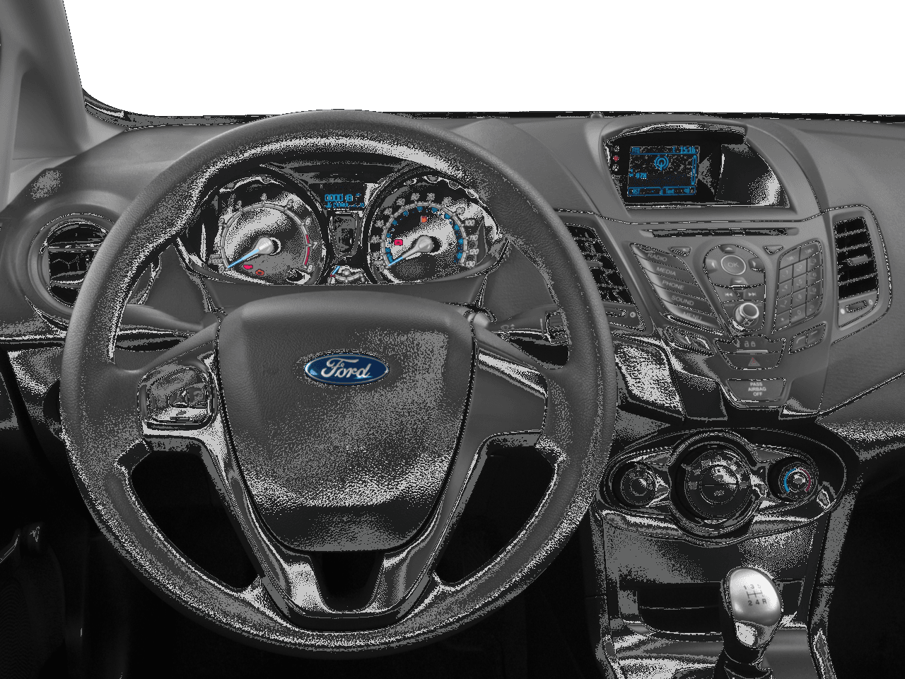 2018 Ford Fiesta S Sedan - Interior Drivers Dash