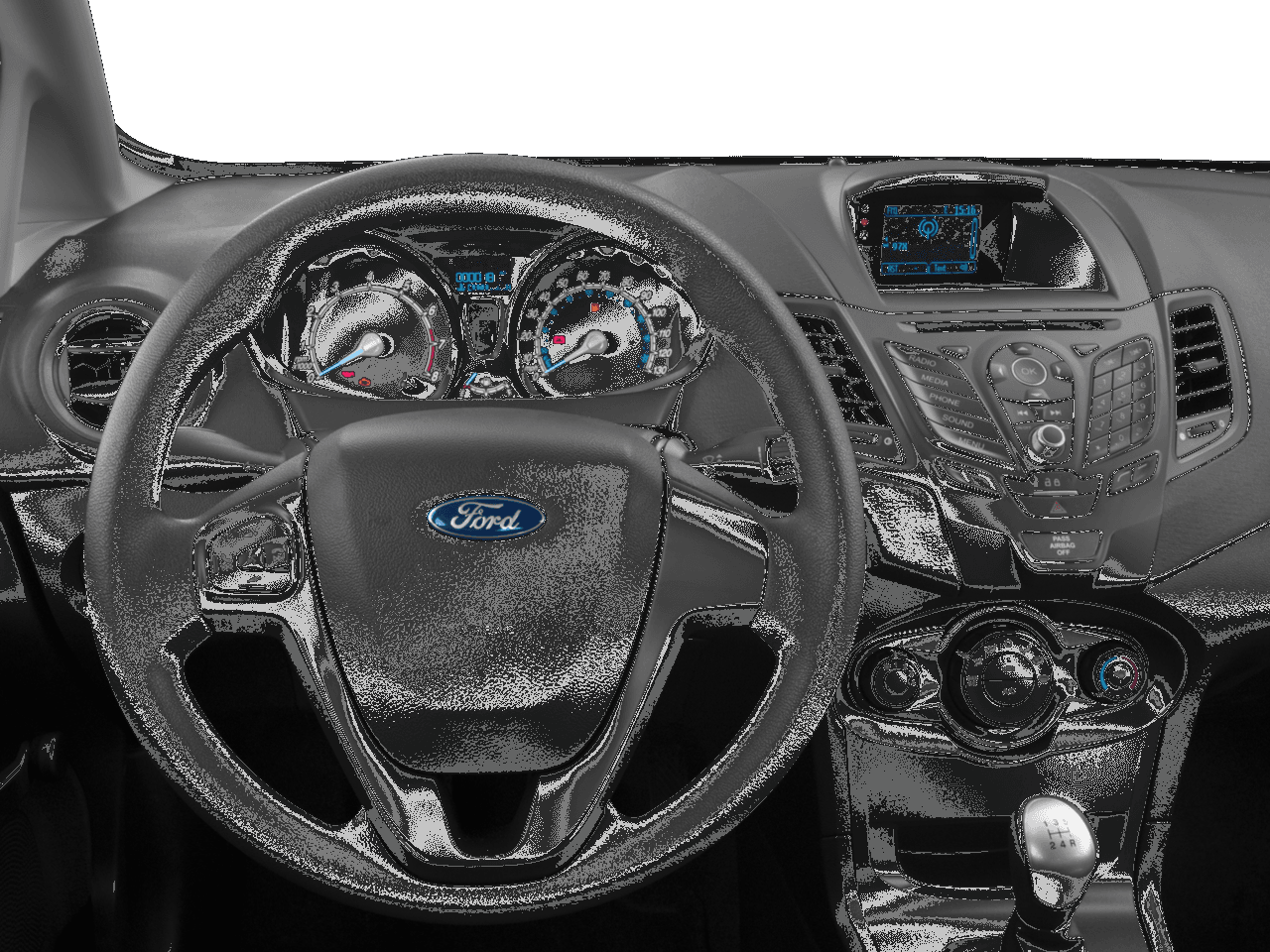 2018 Ford Fiesta SE Sedan - Interior Drivers Dash