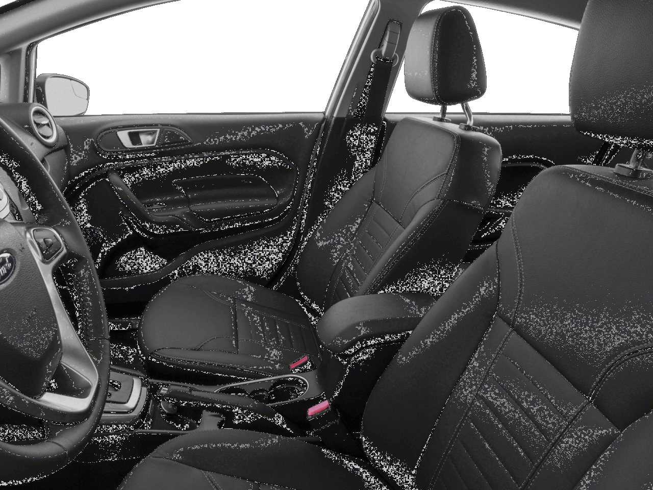 2018 Ford Fiesta Titanium Sedan - Interior Driver's Side with Door Open, Front Seat Feature