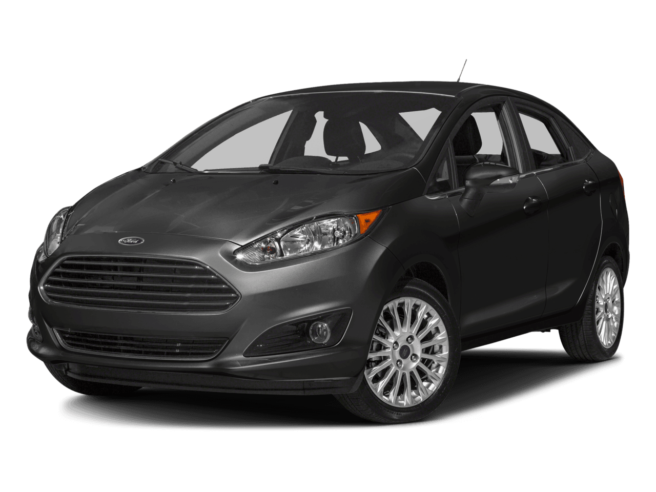 2018 Ford Fiesta Titanium Sedan - Front 3/4, facing to the left