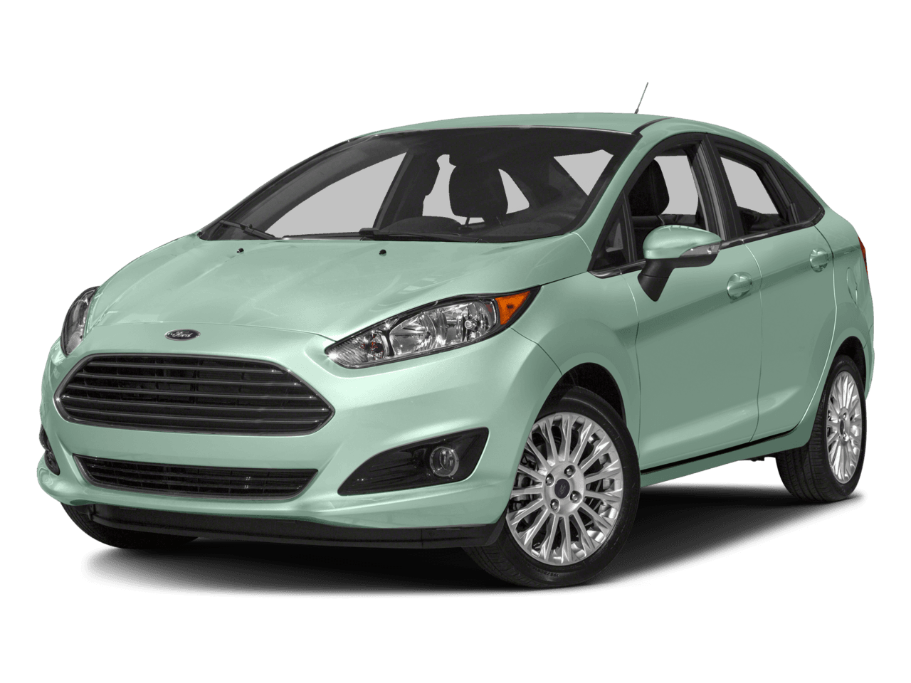 2018 Ford Fiesta Titanium Sedan - Front 3/4, facing to the left