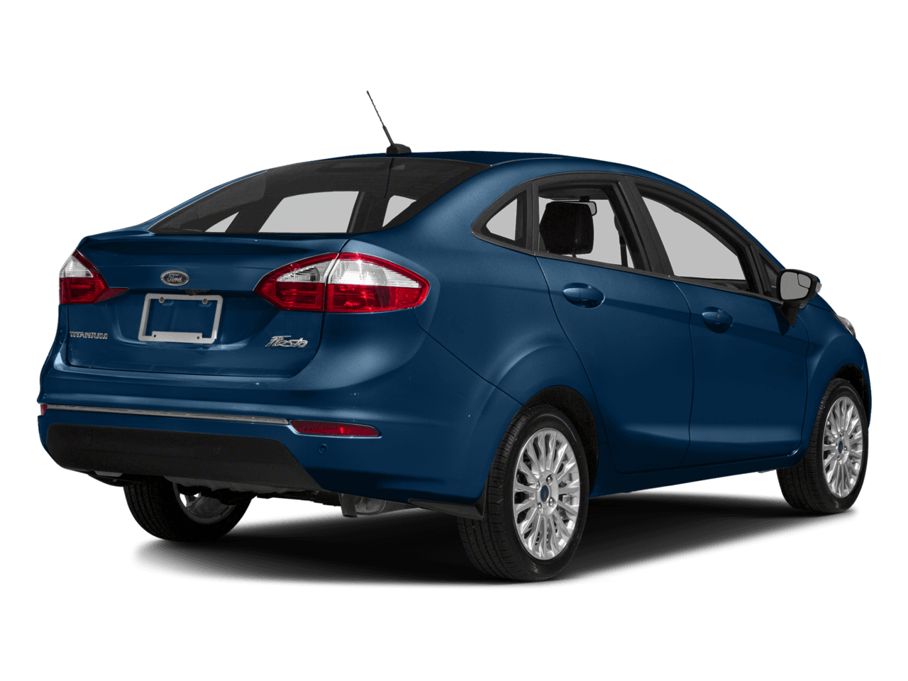 2018 Ford Fiesta Titanium Sedan - Rear 3/4, facing to the right