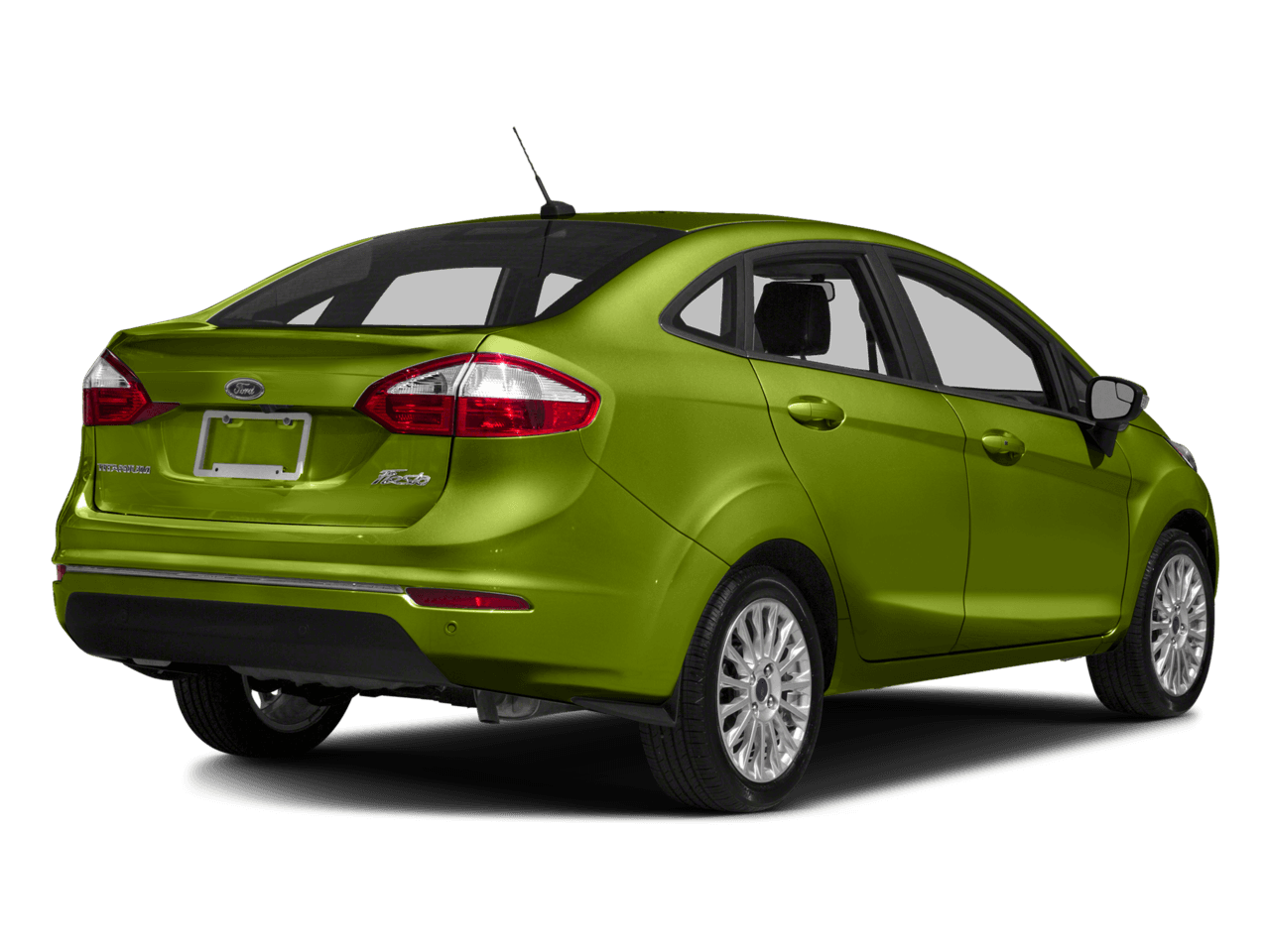 2018 Ford Fiesta Titanium Sedan - Rear 3/4, facing to the right