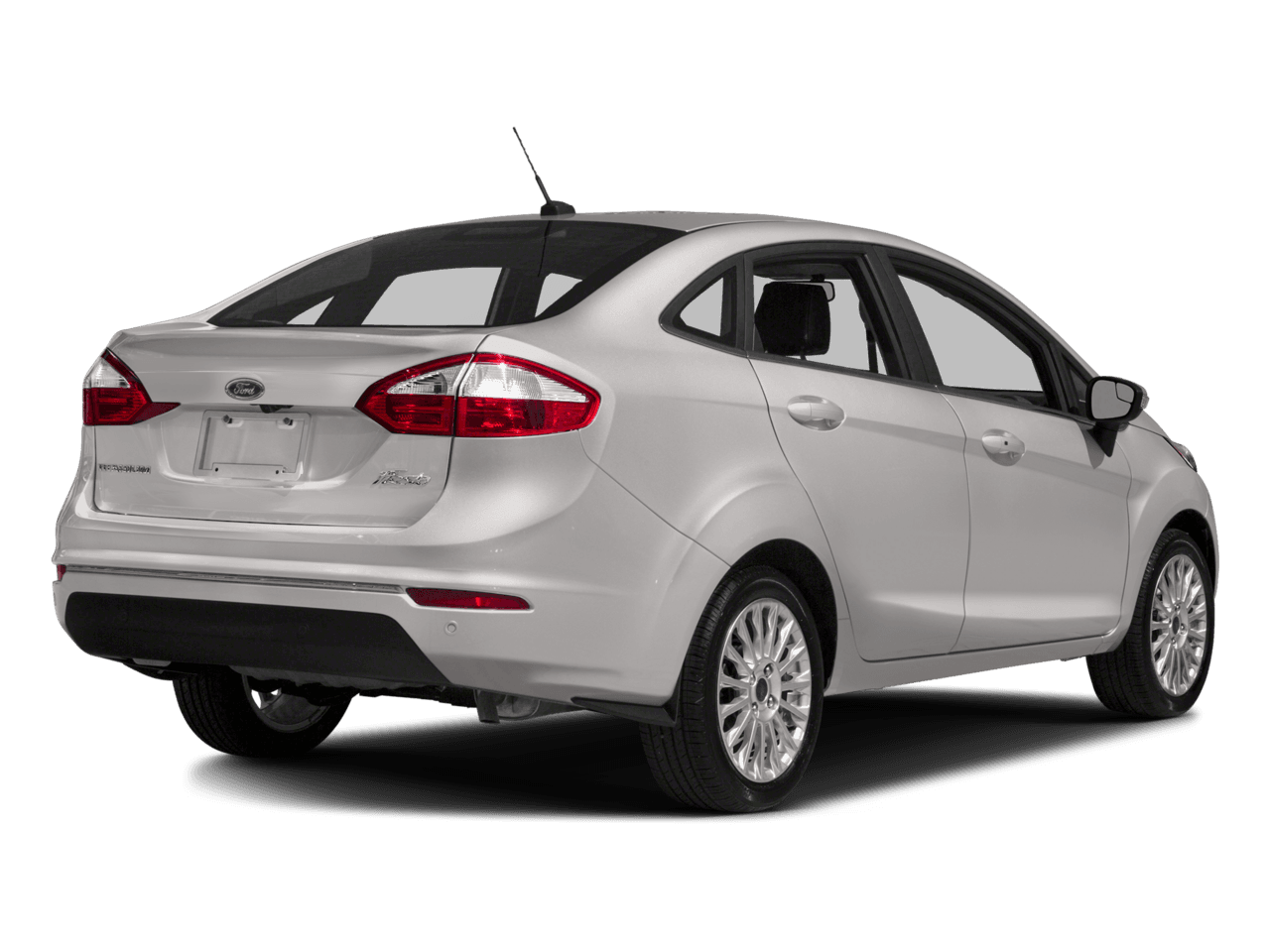 2018 Ford Fiesta Titanium Sedan - Rear 3/4, facing to the right