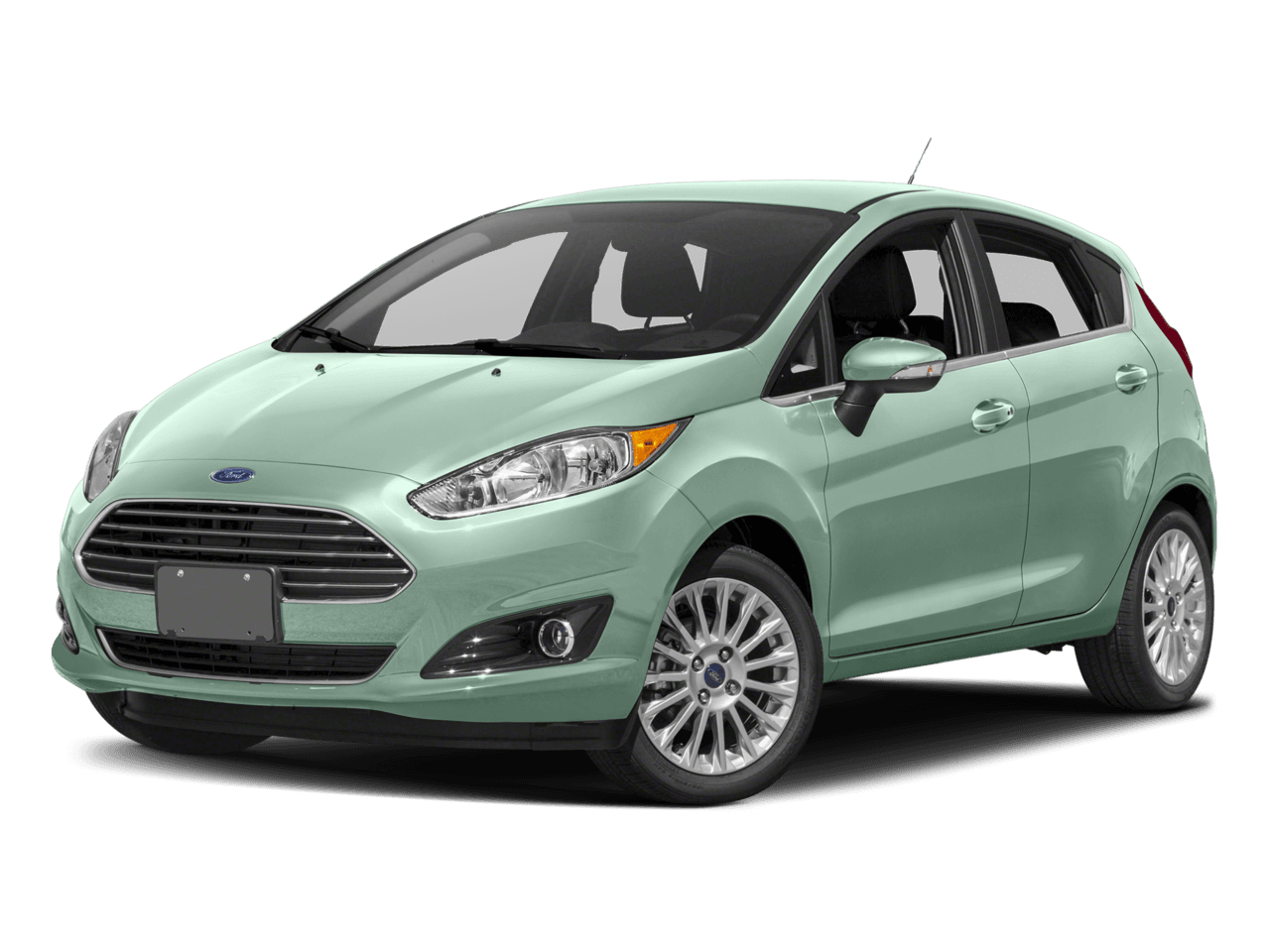 2018 Ford Fiesta Titanium Hatch - Front 3/4, facing to the left