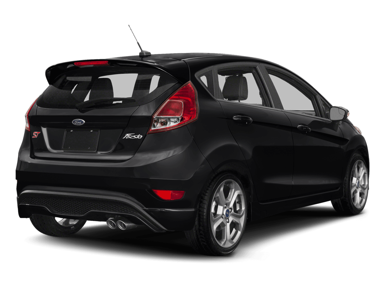 2018 Ford Fiesta ST Hatch - Rear 3/4, facing to the right