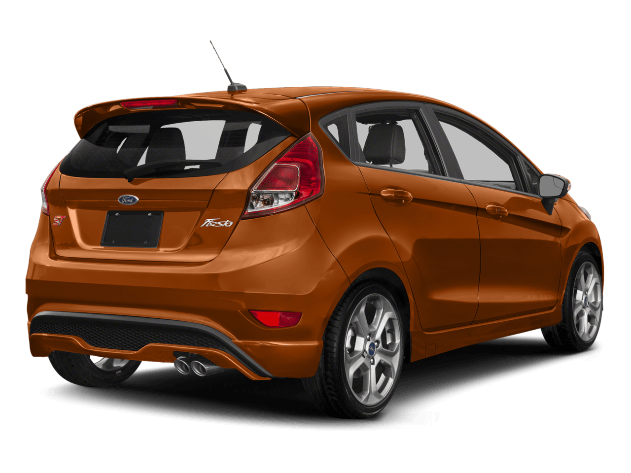 2018 Ford Fiesta ST Hatch - Rear 3/4, facing to the right