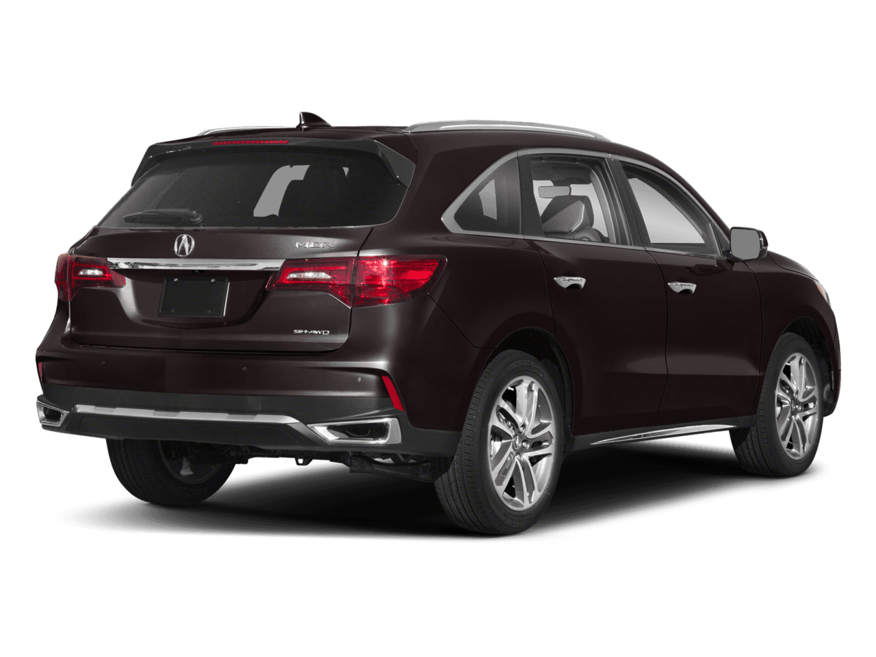 2018 Acura MDX w/Advance Pkg - Rear 3/4, facing to the right