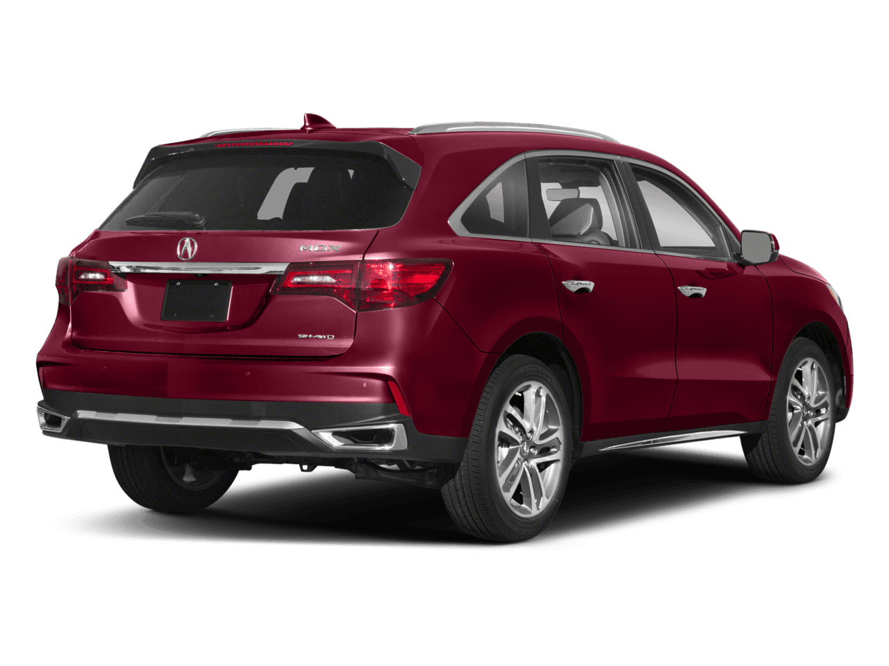 2018 Acura MDX w/Advance Pkg - Rear 3/4, facing to the right