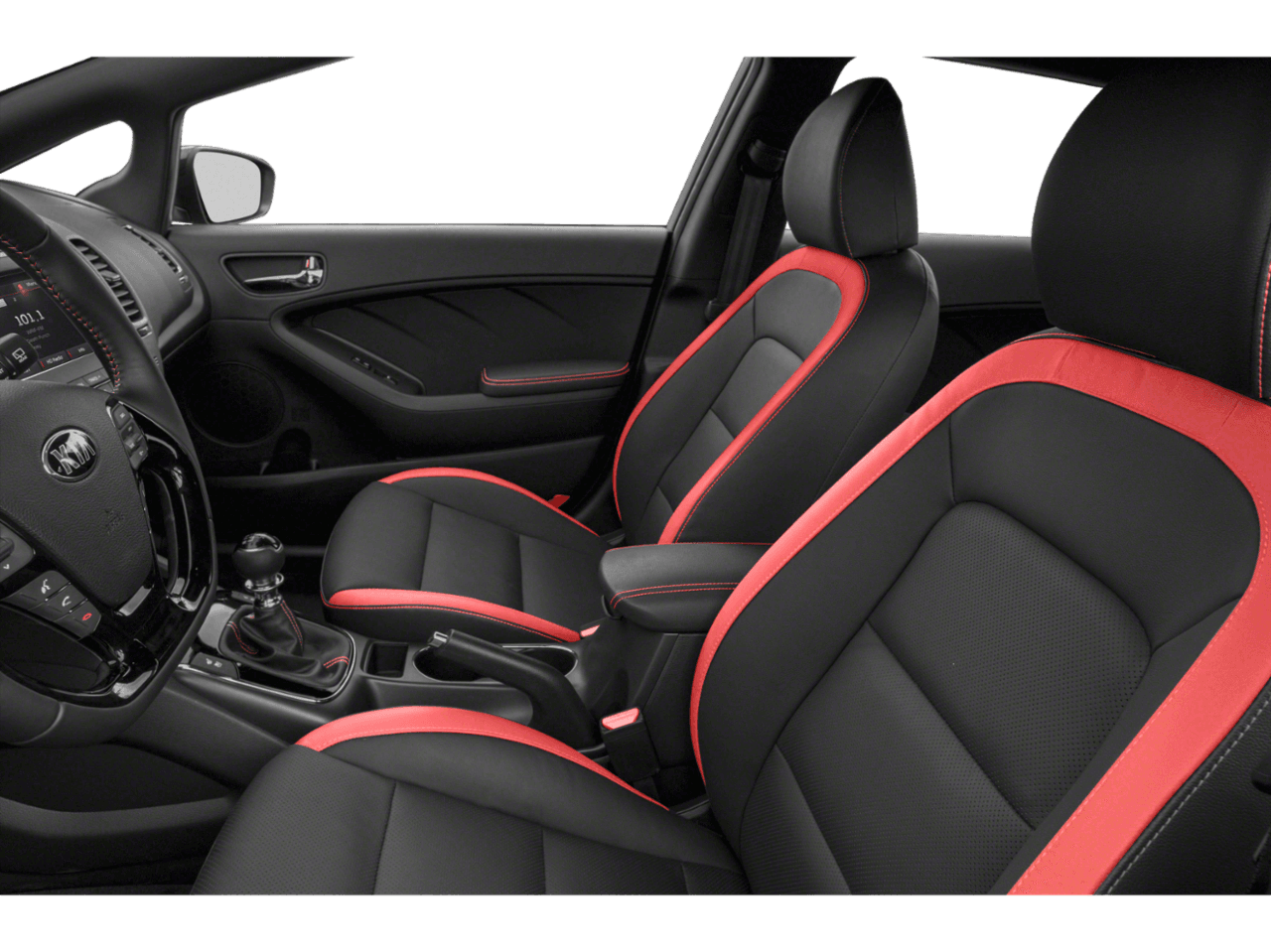 2018 Kia Forte5 LX - Interior Driver's Side with Door Open, Front Seat Feature