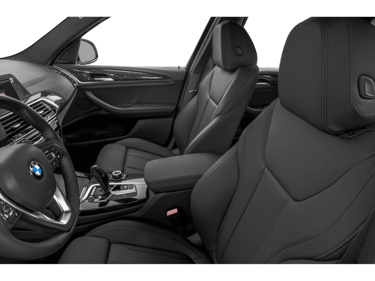 2018 BMW X3 M40i - Interior Driver's Side with Door Open, Front Seat Feature