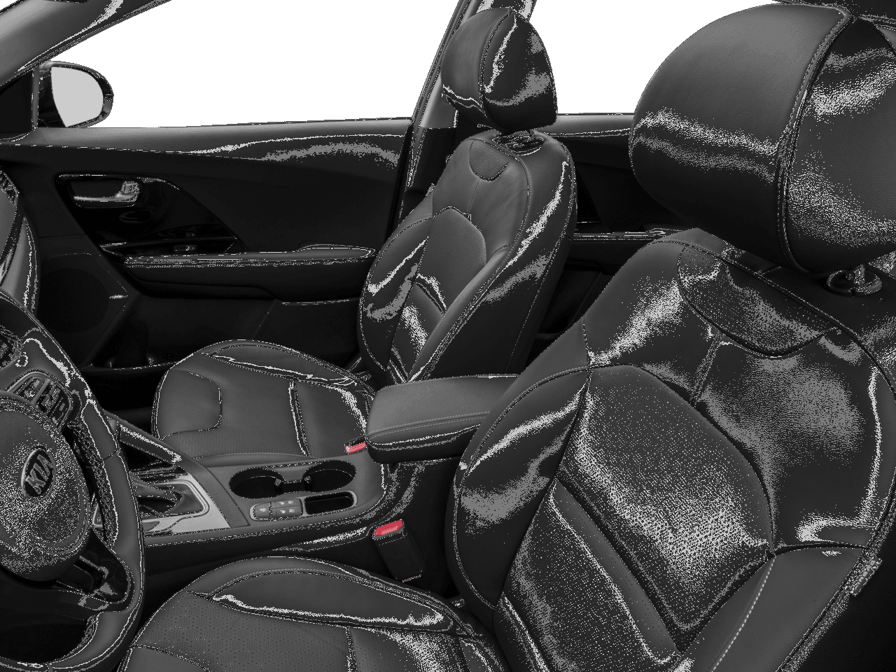2018 Kia Niro FE - Interior Driver's Side with Door Open, Front Seat Feature