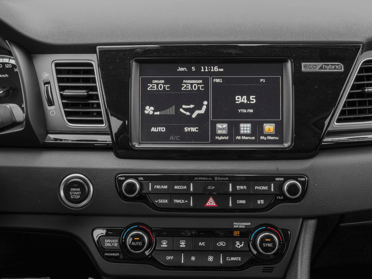 2018 Kia Niro FE - Interior Stereo System