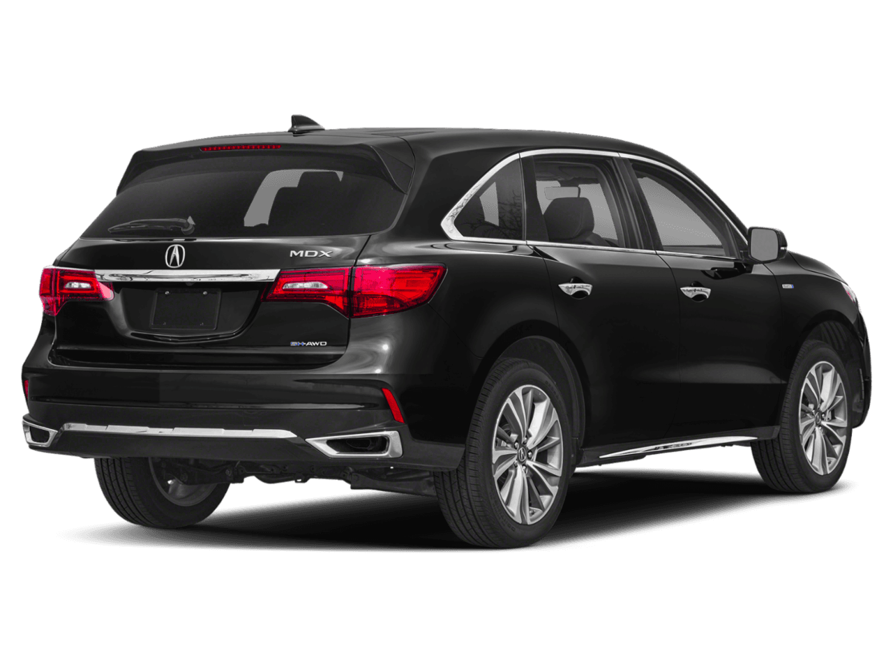 2018 Acura MDX Sport Hybrid w/Advance Pkg - Rear 3/4, facing to the right
