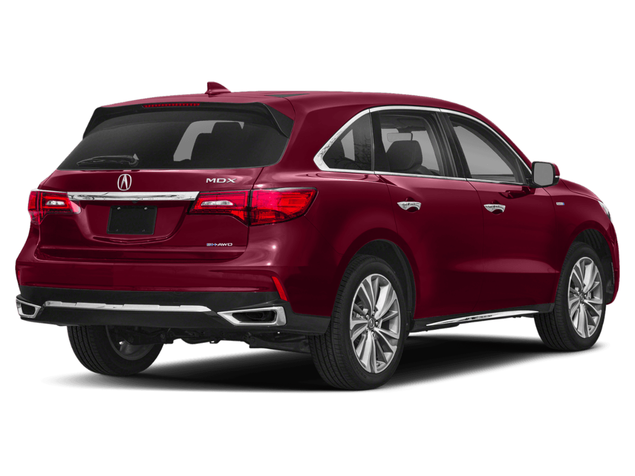2018 Acura MDX Sport Hybrid w/Advance Pkg - Rear 3/4, facing to the right