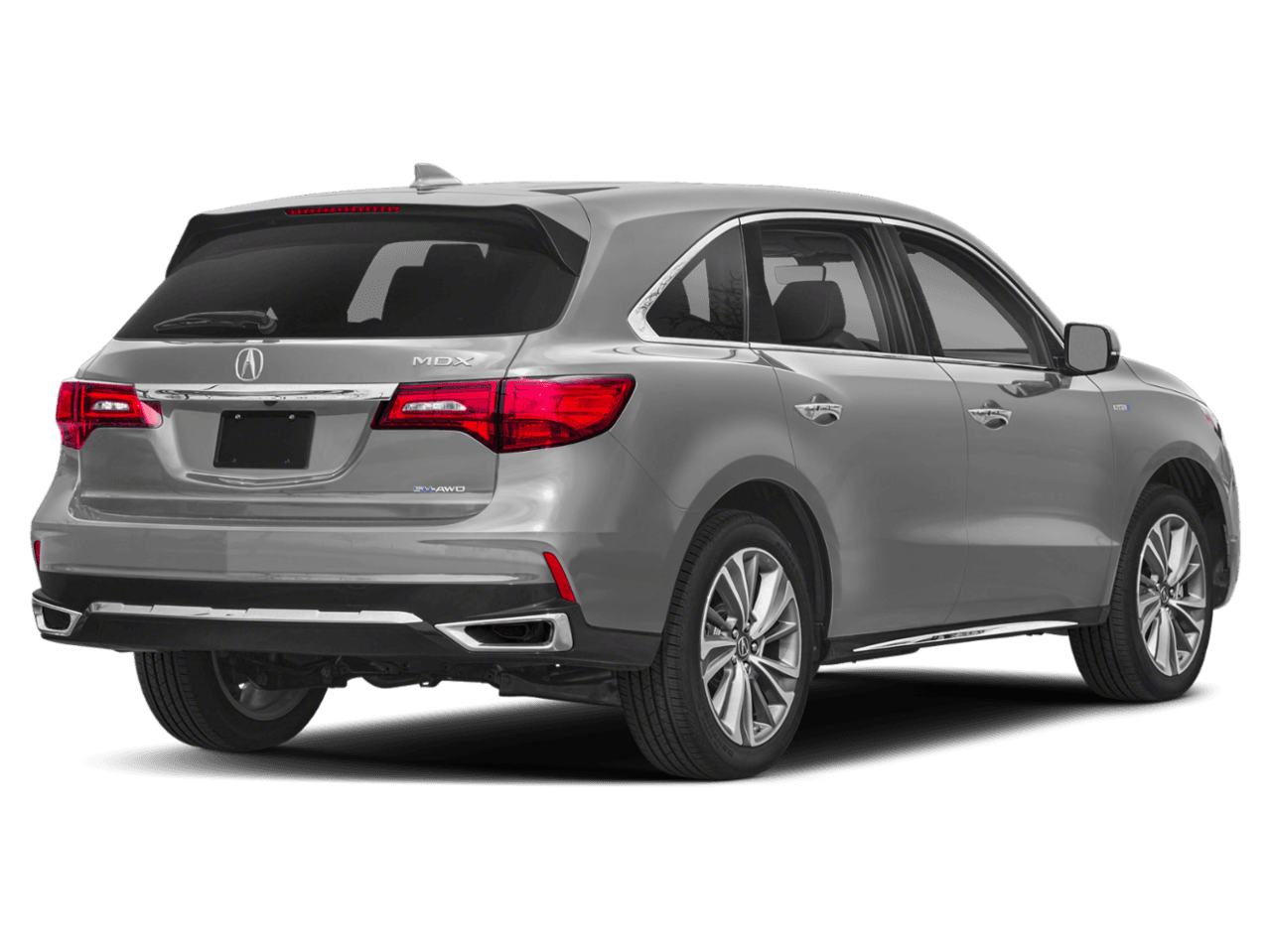 2018 Acura MDX Sport Hybrid w/Advance Pkg - Rear 3/4, facing to the right