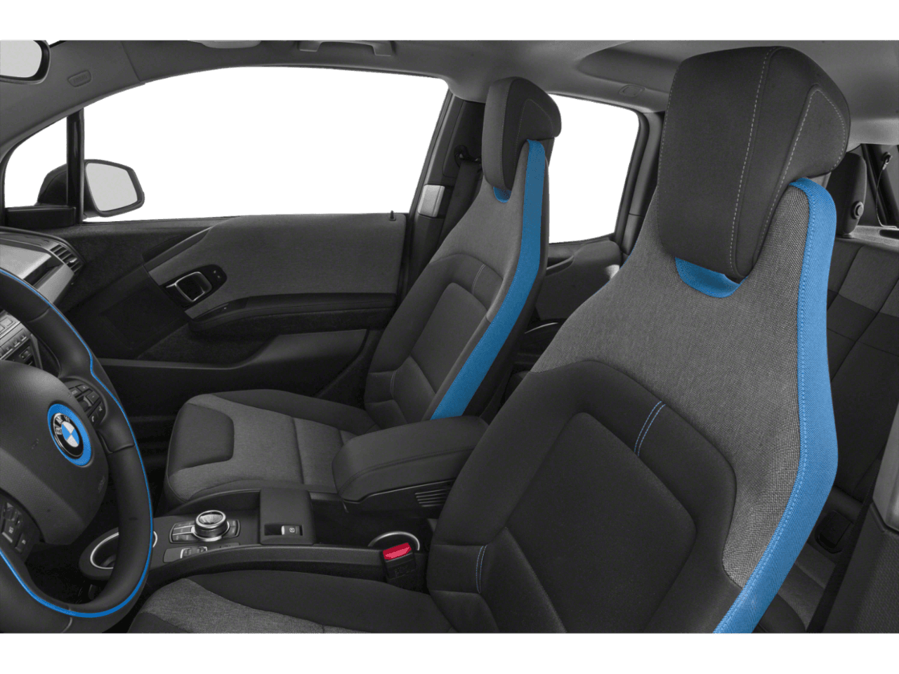 2018 BMW i3  - Interior Driver's Side with Door Open, Front Seat Feature