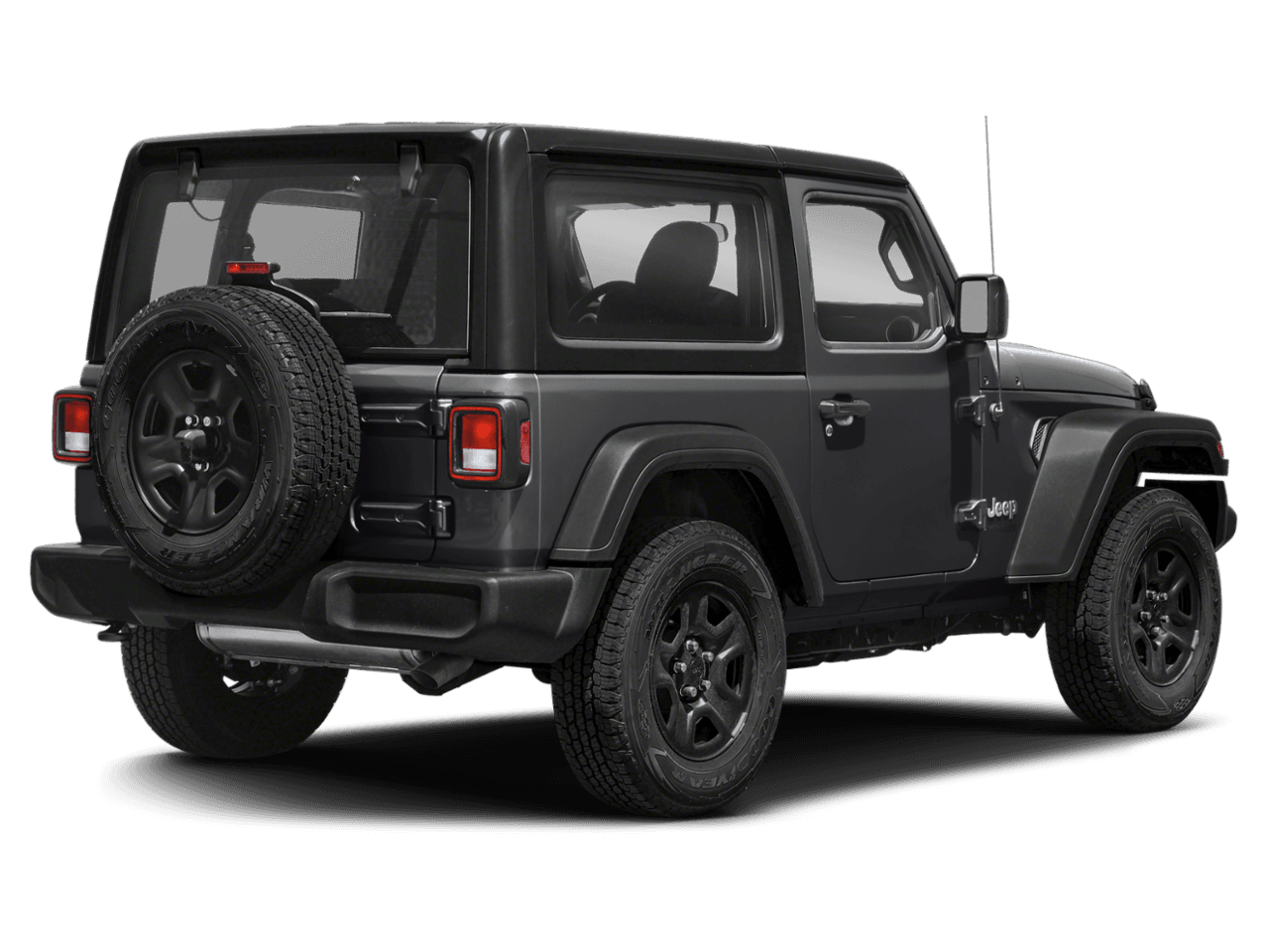 2018 Jeep Wrangler Sport - Rear 3/4, facing to the right