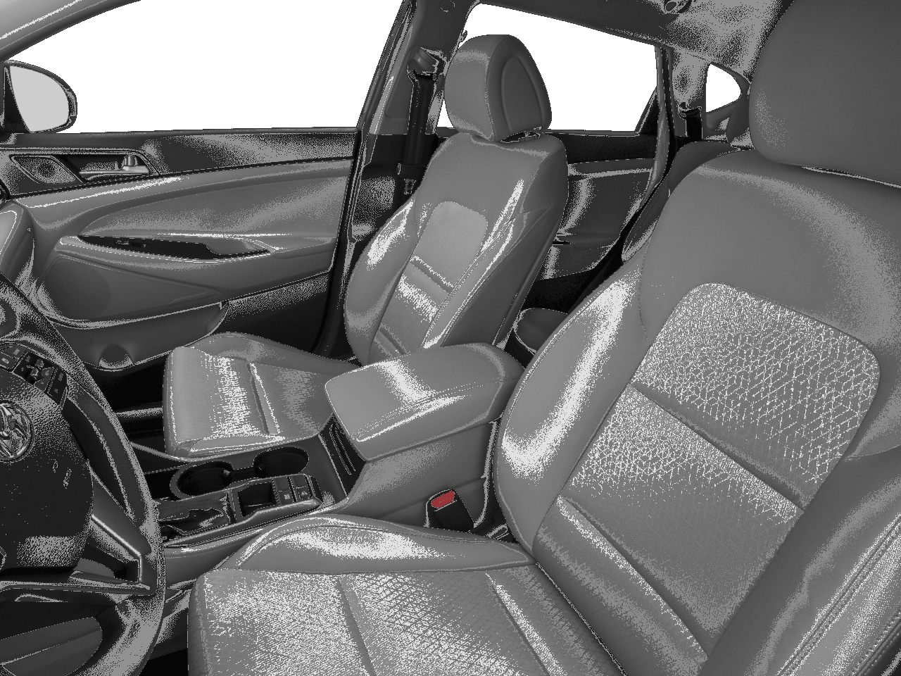 2018 Hyundai Tucson SEL - Interior Driver's Side with Door Open, Front Seat Feature