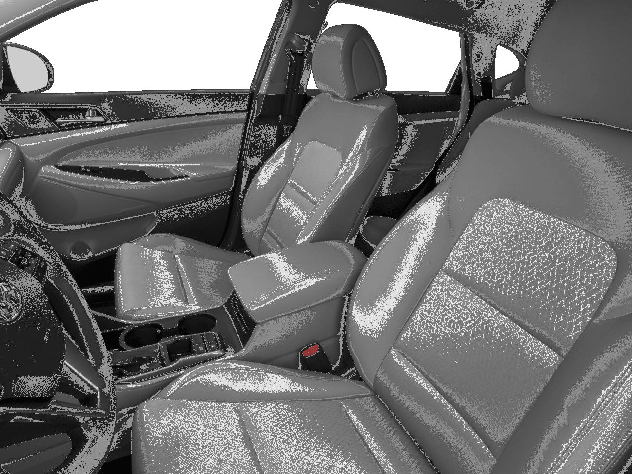 2018 Hyundai Tucson SEL Plus - Interior Driver's Side with Door Open, Front Seat Feature