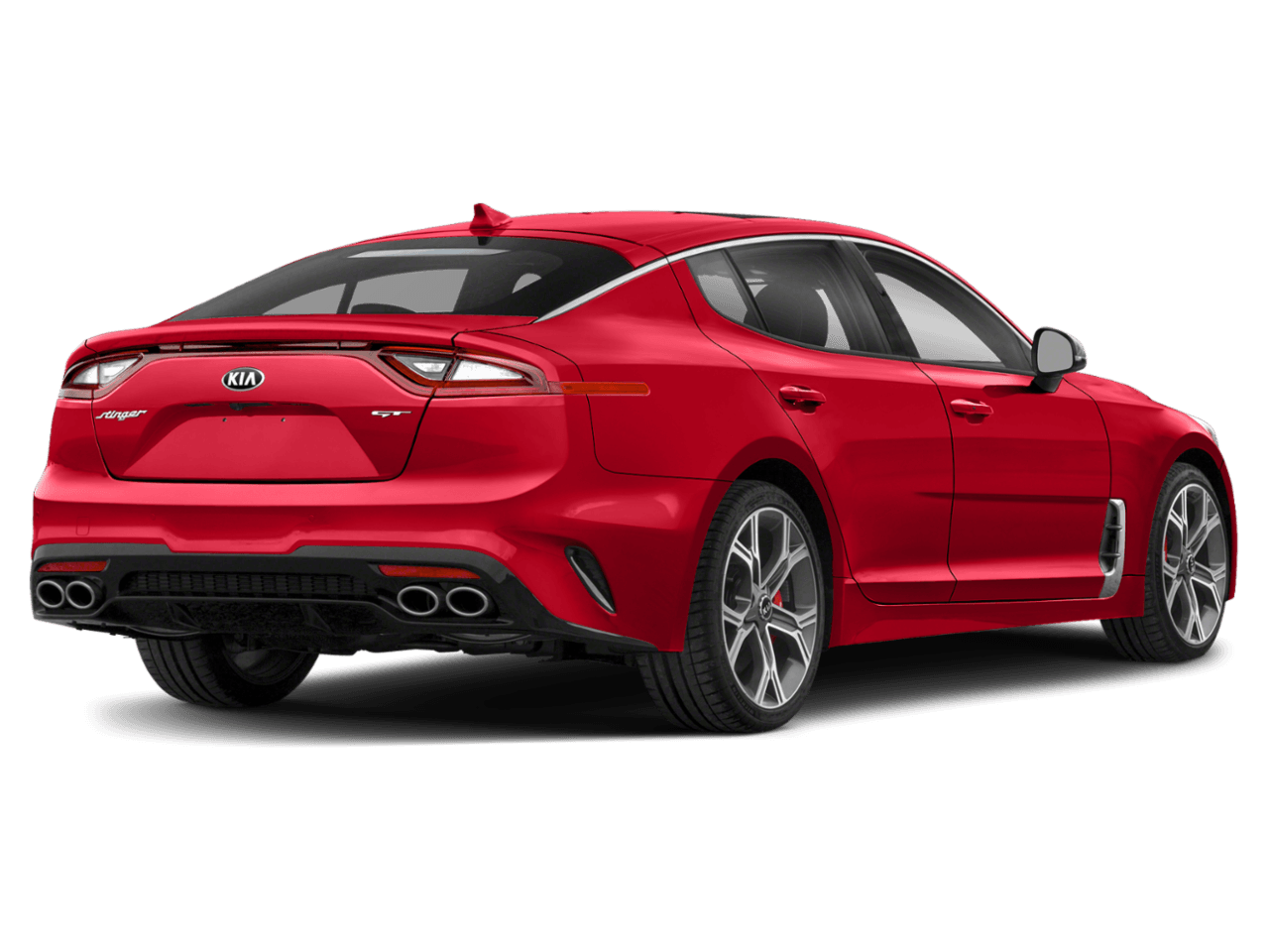 2018 Kia Stinger GT - Rear 3/4, facing to the right