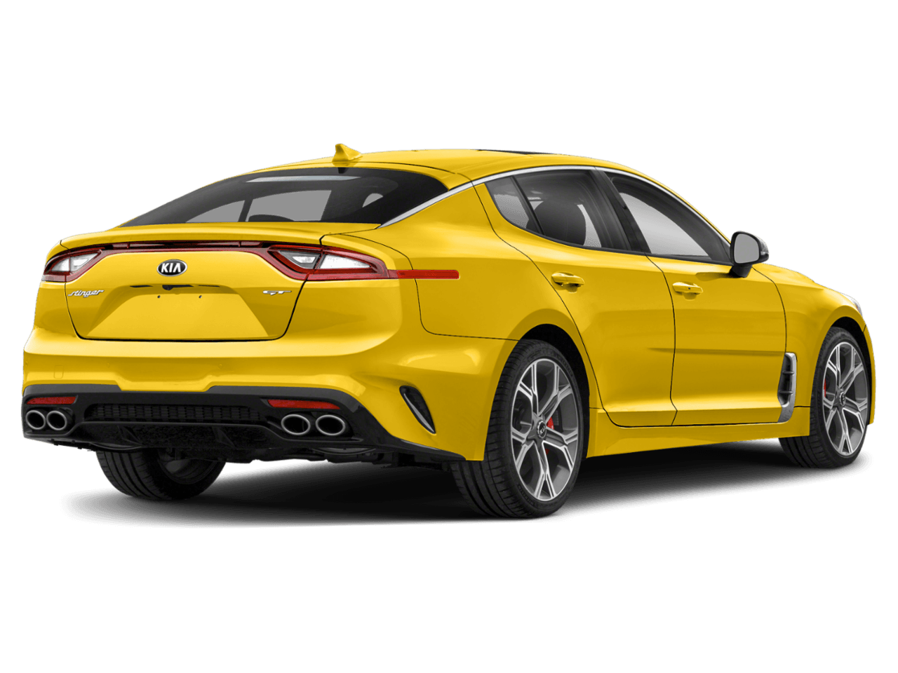 2018 Kia Stinger GT1 - Rear 3/4, facing to the right