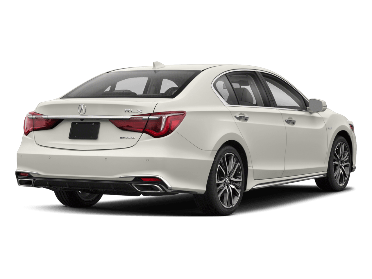 2018 Acura RLX Sport Hybrid w/Advance Pkg - Rear 3/4, facing to the right