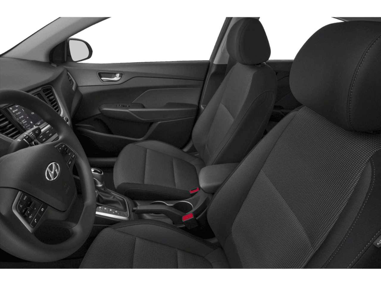 2018 Hyundai Accent SEL - Interior Driver's Side with Door Open, Front Seat Feature